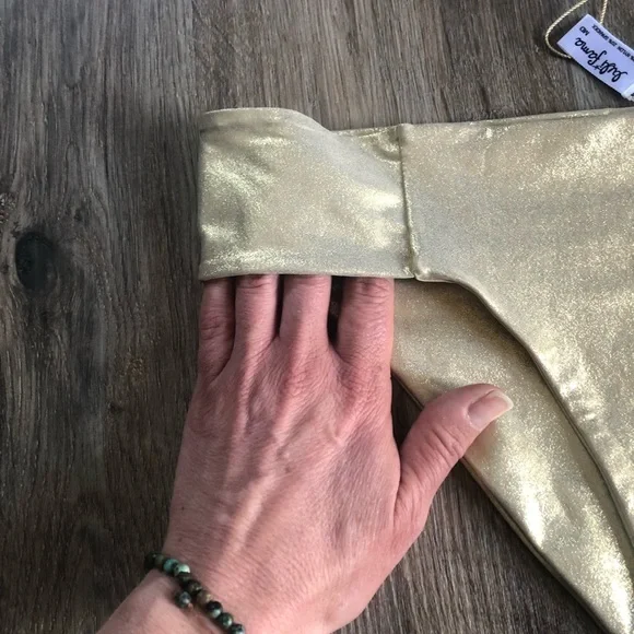 NEW Luli Fama Cosita Buena Gold Rush Bikini Bottoms - Picture 8 of 16